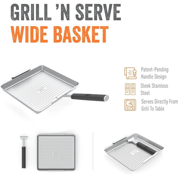 Grill 'N Serve Wide Basket